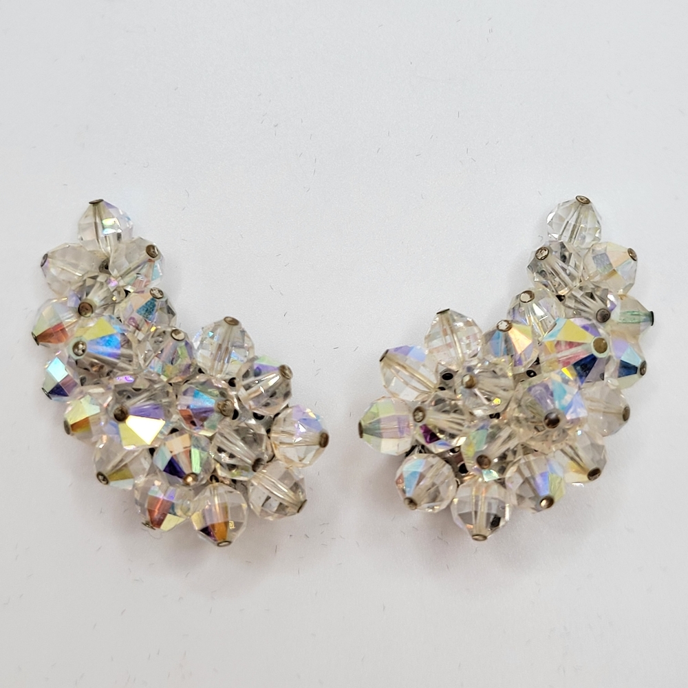 Laguana | Vintage Crystal Clip-On Earrings